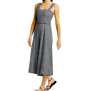 Faithfull the Brand Liv Check Linen Jumpsuit